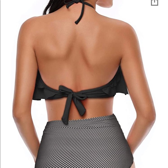 💕Sexy & Modest Bikini in Black & White💕 - Picture 3 of 8